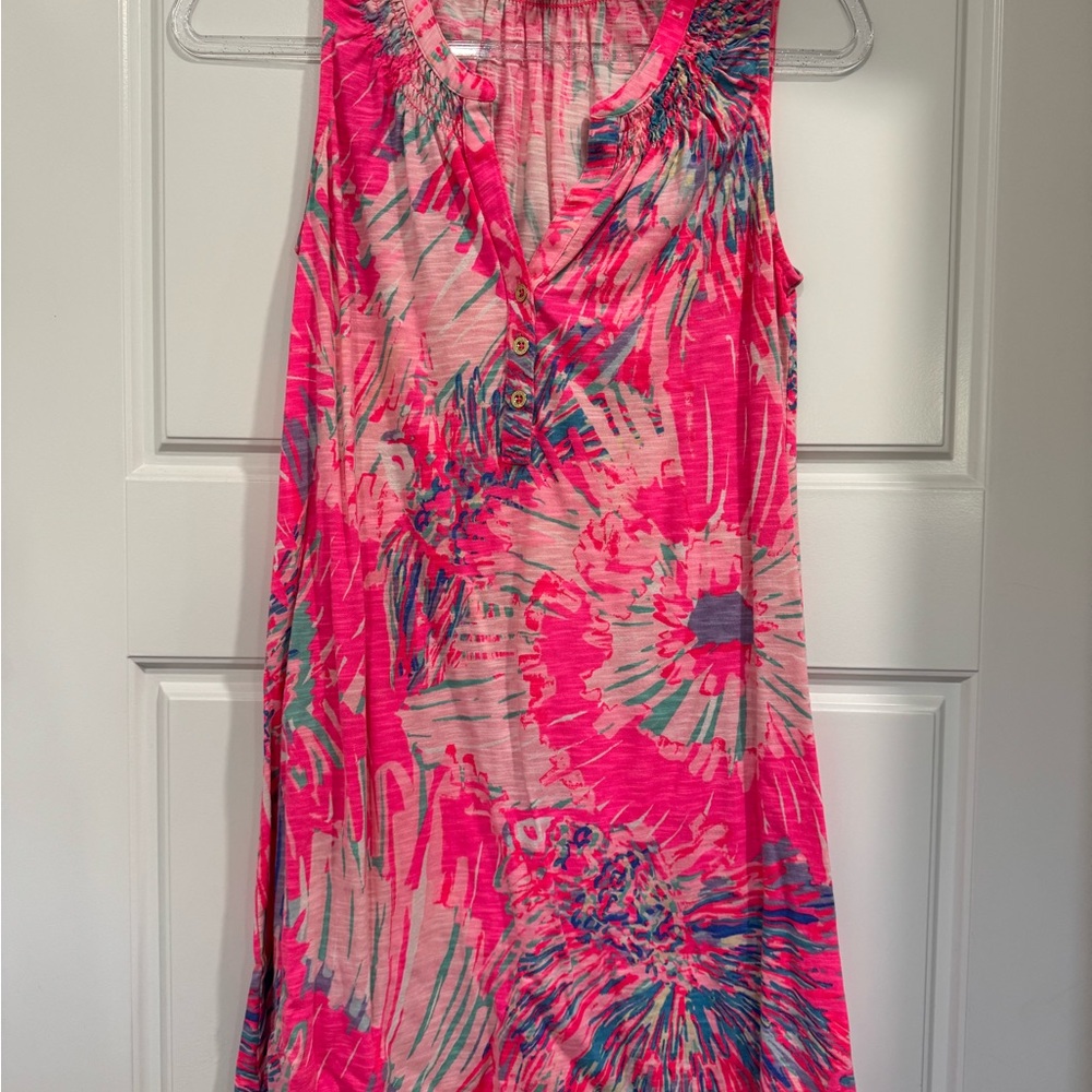 Lilly Pulitzer Pink and Blue Swim Cover-Up